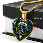 MacNeil of Colonsay Hunting Scottish Clan Heart Necklacemother's day gifts, gifts for mom, best gift for girlfriend, Tartan Heart Necklace Jewelry, Gold Heart Necklace, Silver Heart Necklace, Plaid Heart Necklace