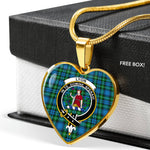 Lyon Scottish Clan Heart Necklacemother's day gifts, gifts for mom, best gift for girlfriend, Tartan Heart Necklace Jewelry, Gold Heart Necklace, Silver Heart Necklace, Plaid Heart Necklace