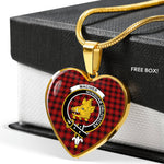 MacIver Scottish Clan Heart Necklacemother's day gifts, gifts for mom, best gift for girlfriend, Tartan Heart Necklace Jewelry, Gold Heart Necklace, Silver Heart Necklace, Plaid Heart Necklace