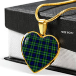 MacNeill Of Colonsay Hunting Scottish Clan Heart Necklacemother's day gifts, gifts for mom, best gift for girlfriend, Tartan Heart Necklace Jewelry, Gold Heart Necklace, Silver Heart Necklace, Plaid Heart Necklace
