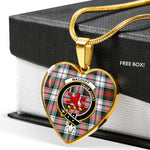 MacDuff Dress Modern Scottish Clan Heart Necklacemother's day gifts, gifts for mom, best gift for girlfriend, Tartan Heart Necklace Jewelry, Gold Heart Necklace, Silver Heart Necklace, Plaid Heart Necklace