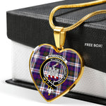 MacDonald Clan Ranald Dress Modern Scottish Clan Heart Necklacemother's day gifts, gifts for mom, best gift for girlfriend, Tartan Heart Necklace Jewelry, Gold Heart Necklace, Silver Heart Necklace, Plaid Heart Necklace