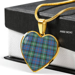 MacPhail Scottish Clan Heart Necklacemother's day gifts, gifts for mom, best gift for girlfriend, Tartan Heart Necklace Jewelry, Gold Heart Necklace, Silver Heart Necklace, Plaid Heart Necklace