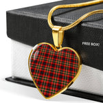 Innes Of Moray Scottish Clan Heart Necklacemother's day gifts, gifts for mom, best gift for girlfriend, Tartan Heart Necklace Jewelry, Gold Heart Necklace, Silver Heart Necklace, Plaid Heart Necklace