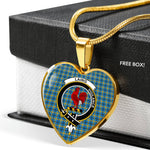 Laing Scottish Clan Heart Necklacemother's day gifts, gifts for mom, best gift for girlfriend, Tartan Heart Necklace Jewelry, Gold Heart Necklace, Silver Heart Necklace, Plaid Heart Necklace