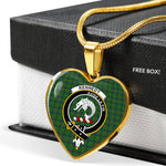 Kennedy Scottish Clan Heart Necklacemother's day gifts, gifts for mom, best gift for girlfriend, Tartan Heart Necklace Jewelry, Gold Heart Necklace, Silver Heart Necklace, Plaid Heart Necklace