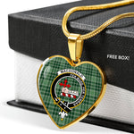 MacDonald Of Sleat Lord Of The Isles Hunting Scottish Clan Heart Necklacemother's day gifts, gifts for mom, best gift for girlfriend, Tartan Heart Necklace Jewelry, Gold Heart Necklace, Silver Heart Necklace, Plaid Heart Necklace