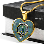 MacInnes Ancient Scottish Clan Heart Necklacemother's day gifts, gifts for mom, best gift for girlfriend, Tartan Heart Necklace Jewelry, Gold Heart Necklace, Silver Heart Necklace, Plaid Heart Necklace