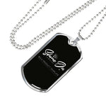 Scottish Clan Tartan Military Dog Tag Necklace Jewelry