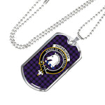 Horsburgh Scottish Clan Tartan Military Dog Tag Necklace Jewelry