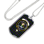 Murray Dysart Of Atholl Modern Scottish Clan Tartan Military Dog Tag Necklace Jewelry