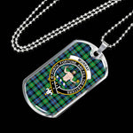Murray Athole Of Athole Ancient Scottish Clan Tartan Military Dog Tag Necklace Jewelry