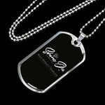 Scottish Clan Tartan Military Dog Tag Necklace Jewelry