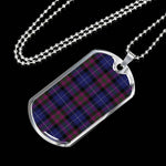 Pride Of Scotland Scottish Clan Tartan Military Dog Tag Necklace Jewelry