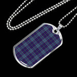 MacCormick Scottish Clan Tartan Military Dog Tag Necklace Jewelry