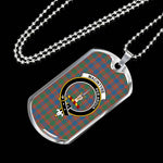 MacIntyre Ancient Scottish Clan Tartan Military Dog Tag Necklace Jewelry