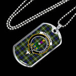 Ferguson Scottish Clan Tartan Military Dog Tag Necklace Jewelry