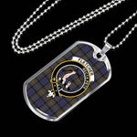 Fletcher Of Dunan Scottish Clan Tartan Military Dog Tag Necklace Jewelry