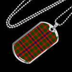 Nithsdale Scottish Clan Tartan Military Dog Tag Necklace Jewelry