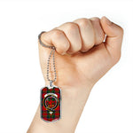 MacDuff Scottish Clan Tartan Military Dog Tag Necklace Jewelry