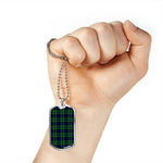 MacNeill Of Colonsay Hunting Scottish Clan Tartan Military Dog Tag Necklace Jewelry