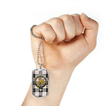 MacPherson Scottish Clan Tartan Military Dog Tag Necklace Jewelry