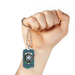 Inglis Ancient Scottish Clan Tartan Military Dog Tag Necklace Jewelry