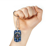 MacNeil Of Barra Scottish Clan Tartan Military Dog Tag Necklace Jewelry