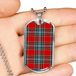 MacLeay Scottish Clan Tartan Military Dog Tag Necklace Jewelry