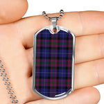 Pride Of Scotland Scottish Clan Tartan Military Dog Tag Necklace Jewelry