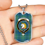 Oliphant Ancient Scottish Clan Tartan Military Dog Tag Necklace Jewelry