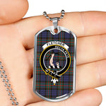 Fletcher Of Dunan Scottish Clan Tartan Military Dog Tag Necklace Jewelry