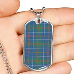 MacHardy Ancient Scottish Clan Tartan Military Dog Tag Necklace Jewelry