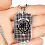 Little Arisaid Scottish Clan Tartan Military Dog Tag Necklace Jewelry