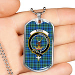 Keith Scottish Clan Tartan Military Dog Tag Necklace Jewelry