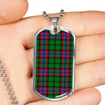 McGeachie Scottish Clan Tartan Military Dog Tag Necklace Jewelry
