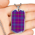Jackson Scottish Clan Tartan Military Dog Tag Necklace Jewelry