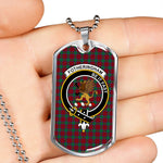 Fotheringham Scottish Clan Tartan Military Dog Tag Necklace Jewelry