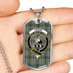 Craig Scottish Clan Tartan Military Dog Tag Necklace Jewelry