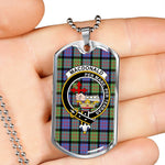 MacDonald Clan Donald Ancient Scottish Clan Tartan Military Dog Tag Necklace Jewelry
