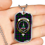 Morrison Scottish Clan Tartan Military Dog Tag Necklace Jewelry