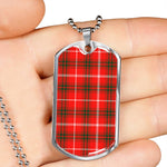 Duke Of Rothesay Scottish Clan Tartan Military Dog Tag Necklace Jewelry