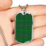 Innes Hunting Scottish Clan Tartan Military Dog Tag Necklace Jewelry