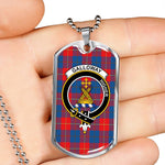 Galloway Scottish Clan Tartan Military Dog Tag Necklace Jewelry