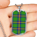 New Mexico Scottish Clan Tartan Military Dog Tag Necklace Jewelry