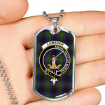 Lumsden Hunting Scottish Clan Tartan Military Dog Tag Necklace Jewelry