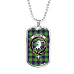 Colville Scottish Clan Tartan Military Dog Tag Necklace Jewelry