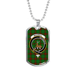 Maxwell Hunting Scottish Clan Tartan Military Dog Tag Necklace Jewelry