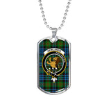 Newlands Scottish Clan Tartan Military Dog Tag Necklace Jewelry