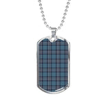 Earl Of St Andrews Scottish Clan Tartan Military Dog Tag Necklace Jewelry